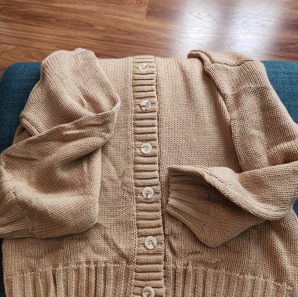 Oversized Slouchy Button-Up Cardigan - Picture 8 of 11